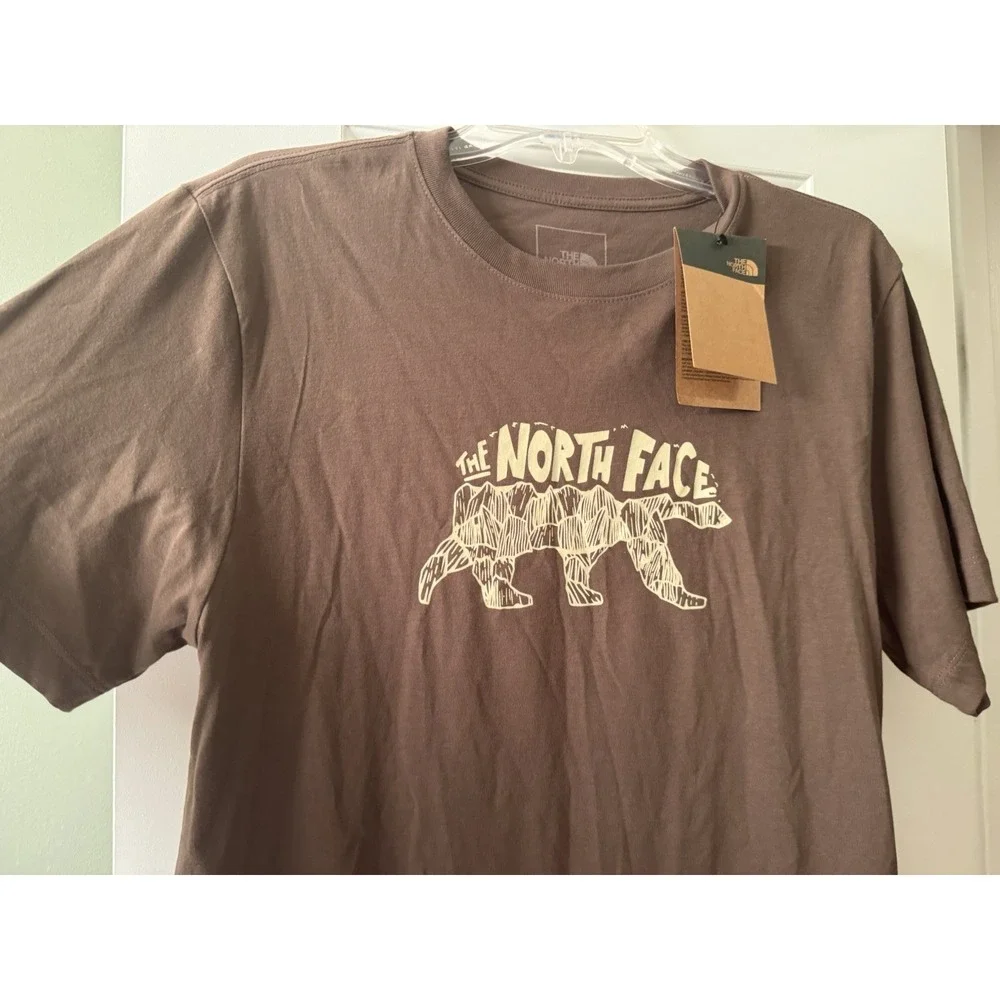 The North Face TNF Bear Short Sleeve Tee Brown Smokey Size S Graphic